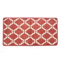Betterbeds 20 x 39 in Ultra Plush Pacific Knitted Loop Pile Polyester Bath Mat Red BE368340